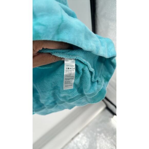Cheekys Jolene teal Tie Dye Sweatshirt oversized casual Dolly Pardon size 3X - Picture 6 of 7